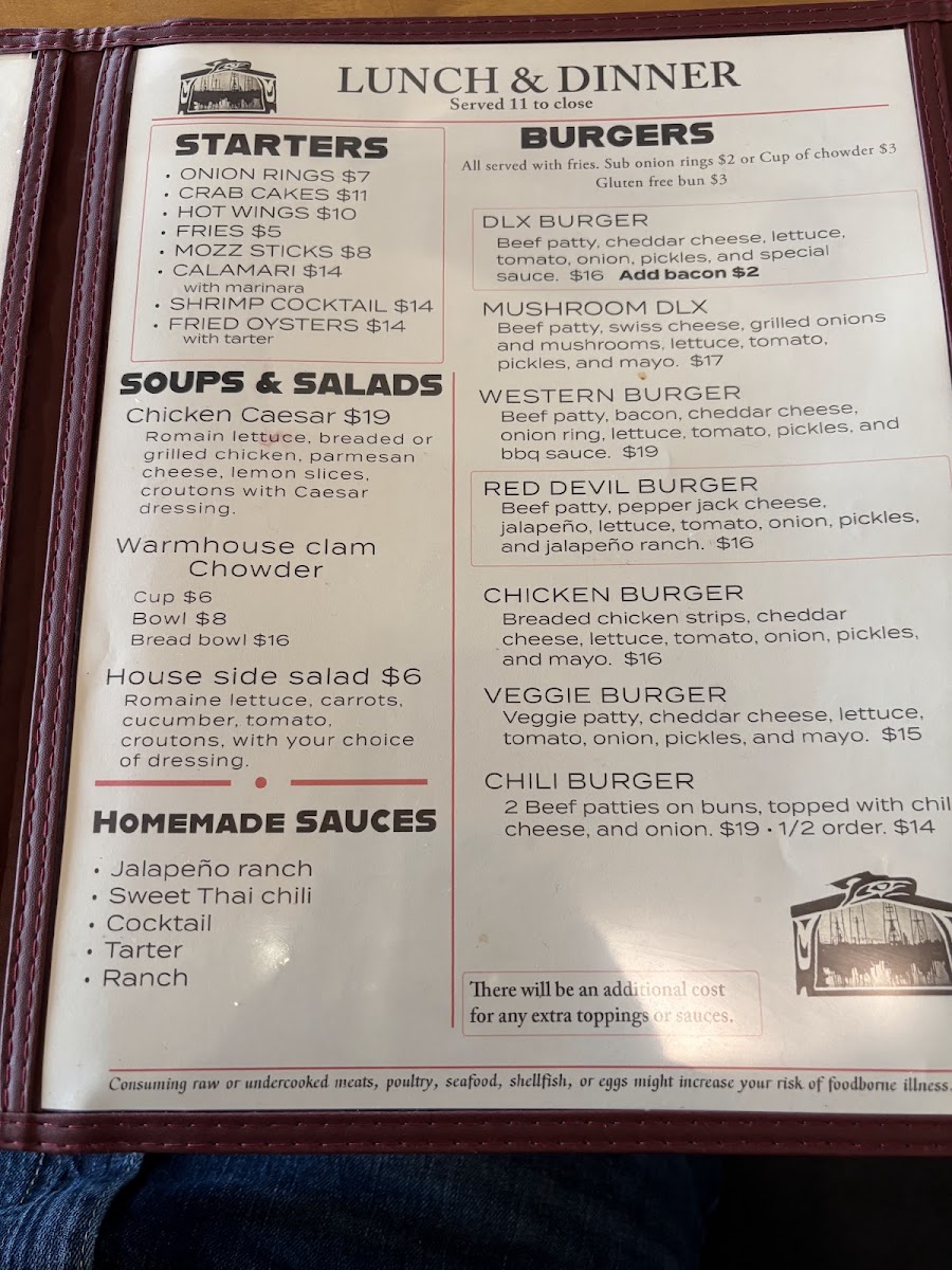 Warmhouse Restaurant Photo Menu 5