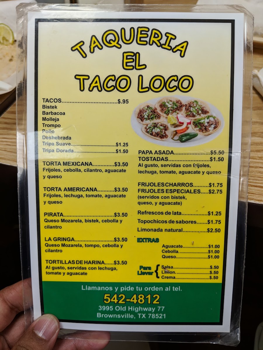 Taqueria El Taco Loco Photo Menu 8