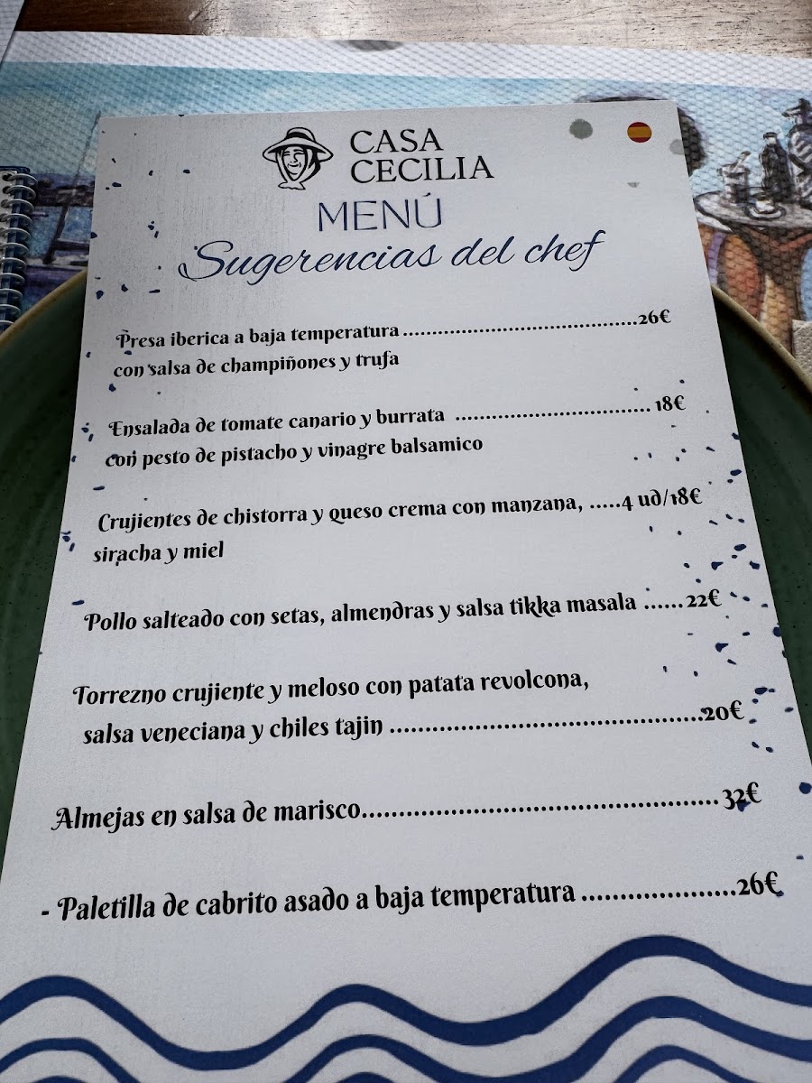 Restaurante Casa Cecilia Photo Menu 1