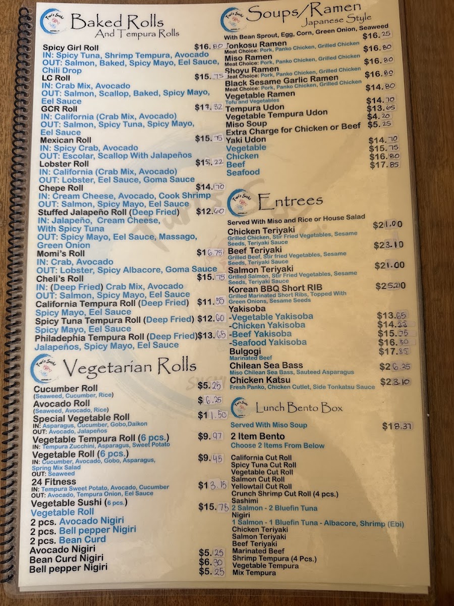Turi's Sushi bar Photo Menu 10