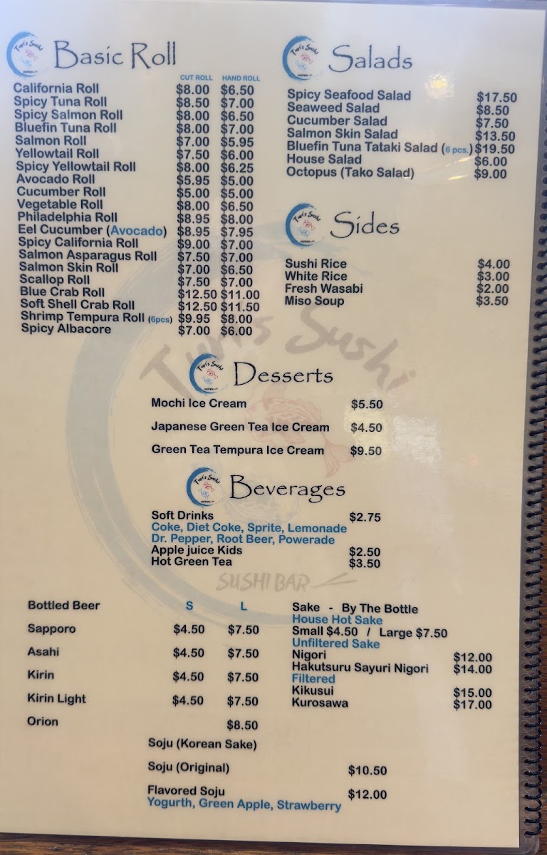 Turi's Sushi bar Photo Menu 3