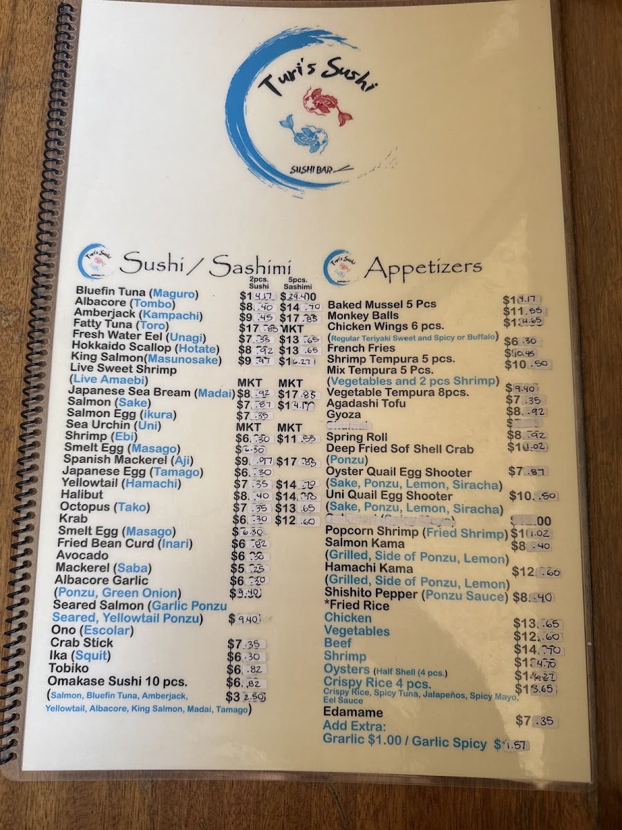 Turi's Sushi bar Photo Menu 7