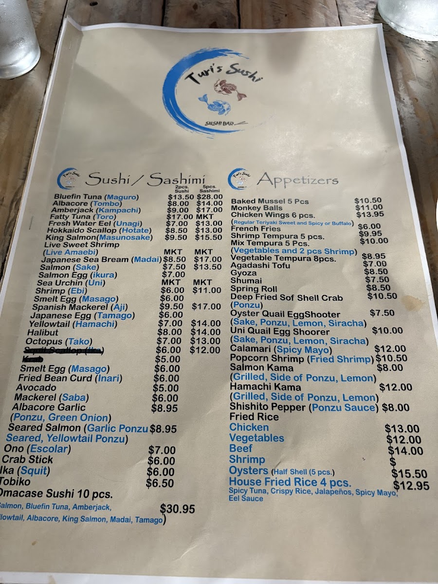 Turi's Sushi bar Photo Menu 8