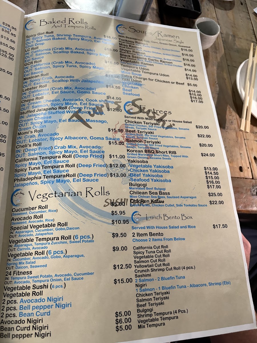 Turi's Sushi bar Photo Menu 9