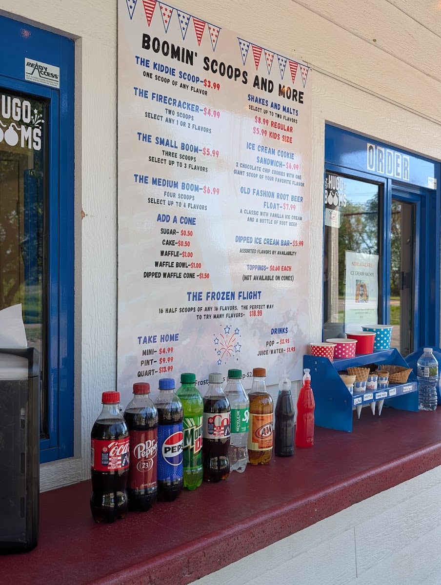 Booms Ice Cream Shop Photo Menu 1