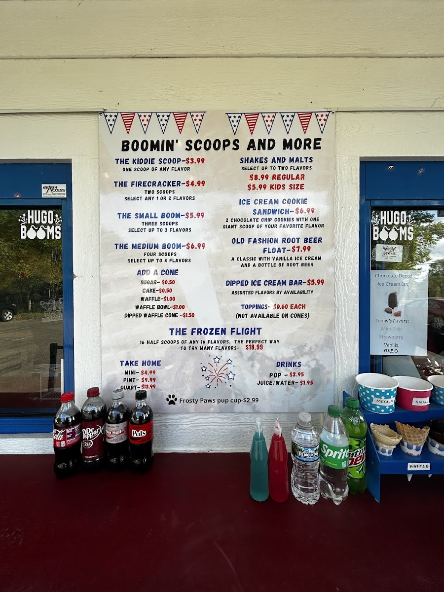 Booms Ice Cream Shop Photo Menu 3