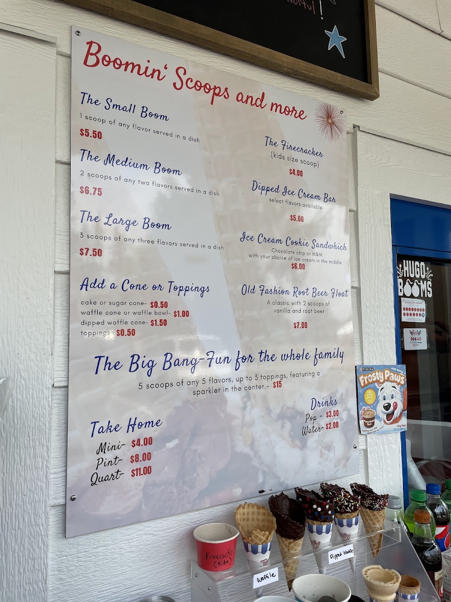 Booms Ice Cream Shop Photo Menu 5