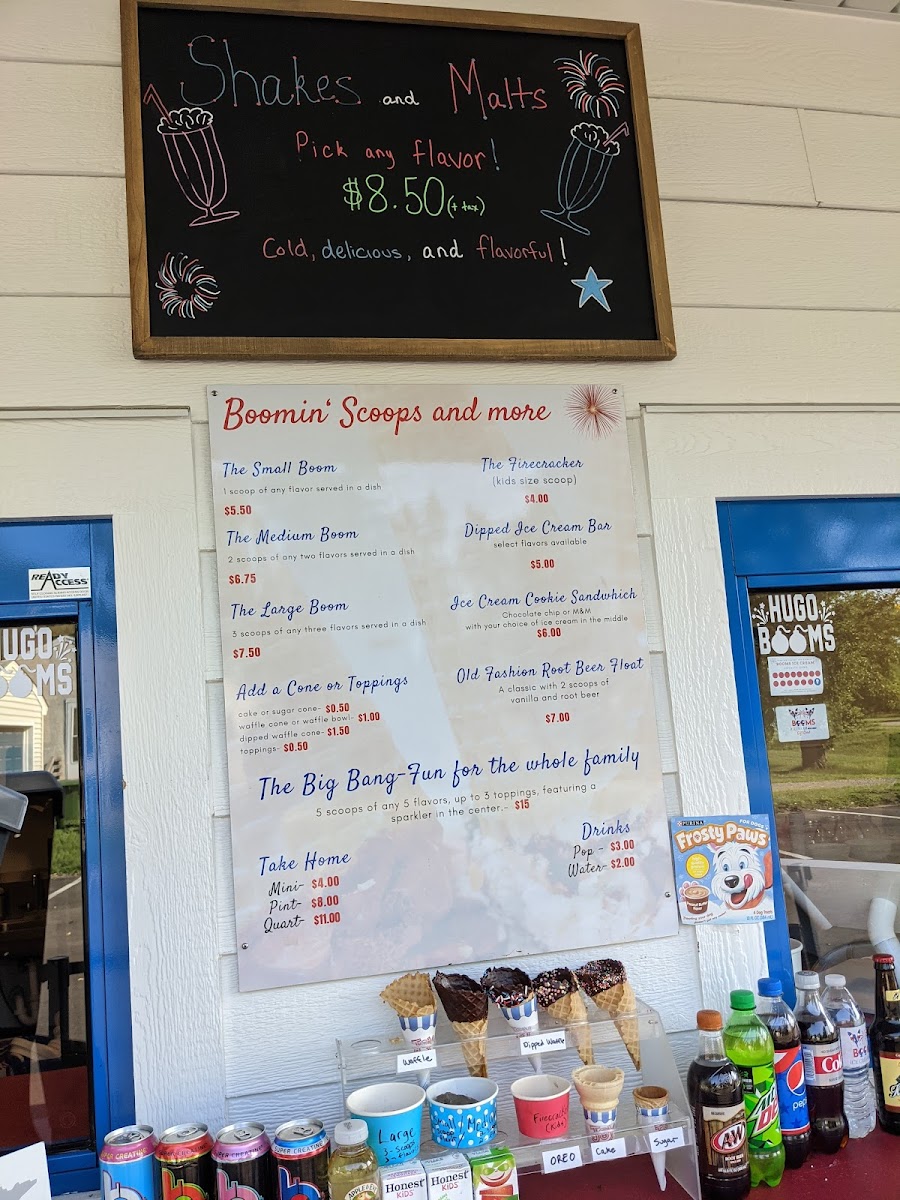Booms Ice Cream Shop Photo Menu 7