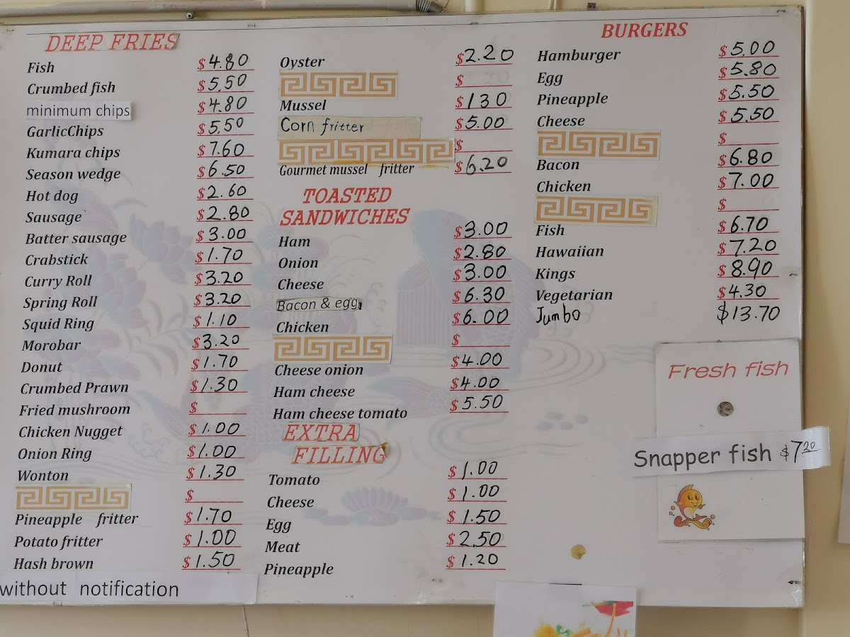 Matangi Takeaways Photo Menu 4