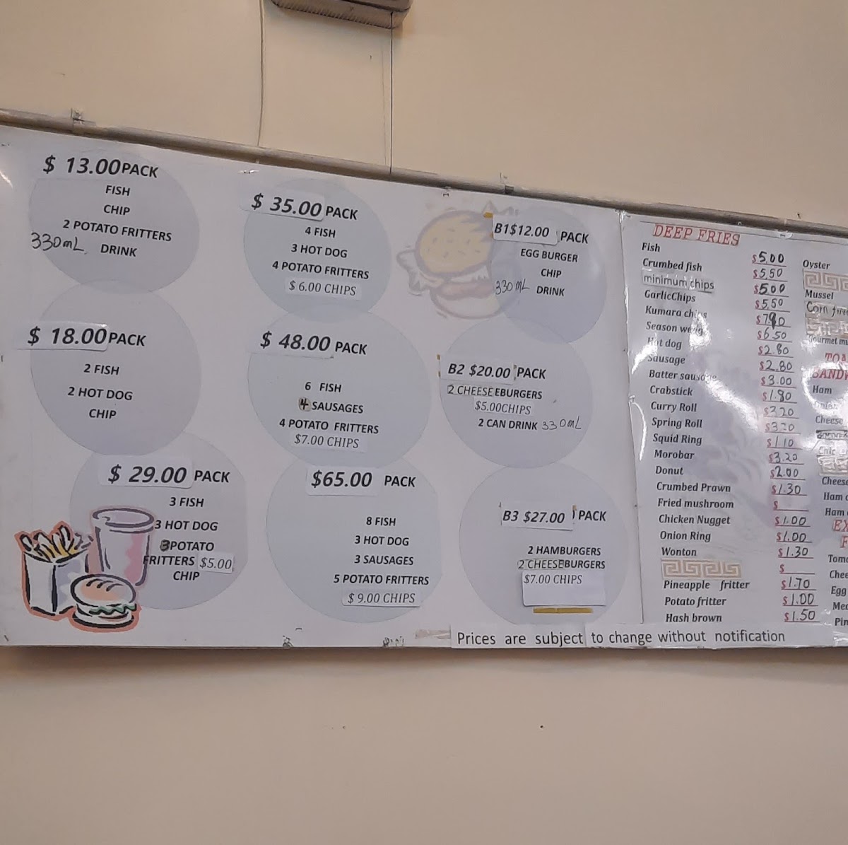Matangi Takeaways Photo Menu 5