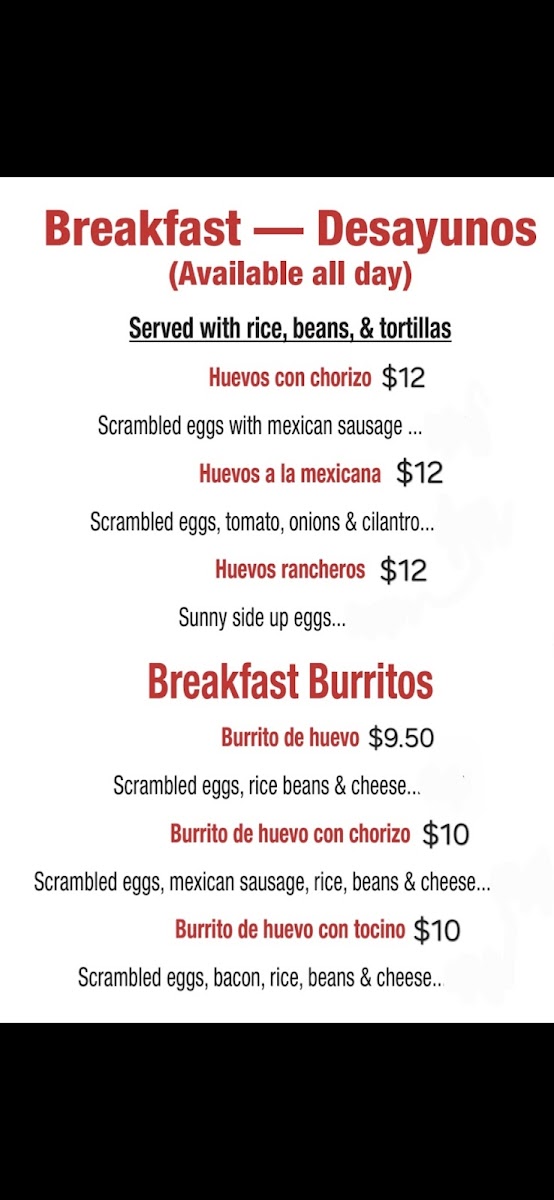 Lupita's Mexican Fast Food Perdido Key Photo Menu 1