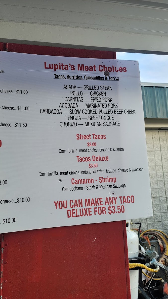 Lupita's Mexican Fast Food Perdido Key Photo Menu 10