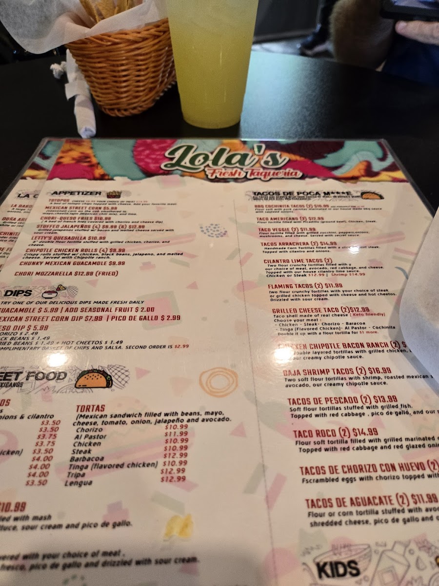 Lola's Fresh Taqueria Photo Menu 6
