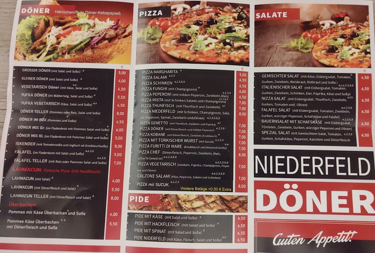 Niederfeld Döner und Pizza Photo Menu 1