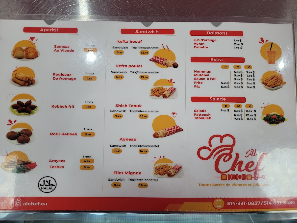 AlChef Boucherie & Grillades Photo Menu 3