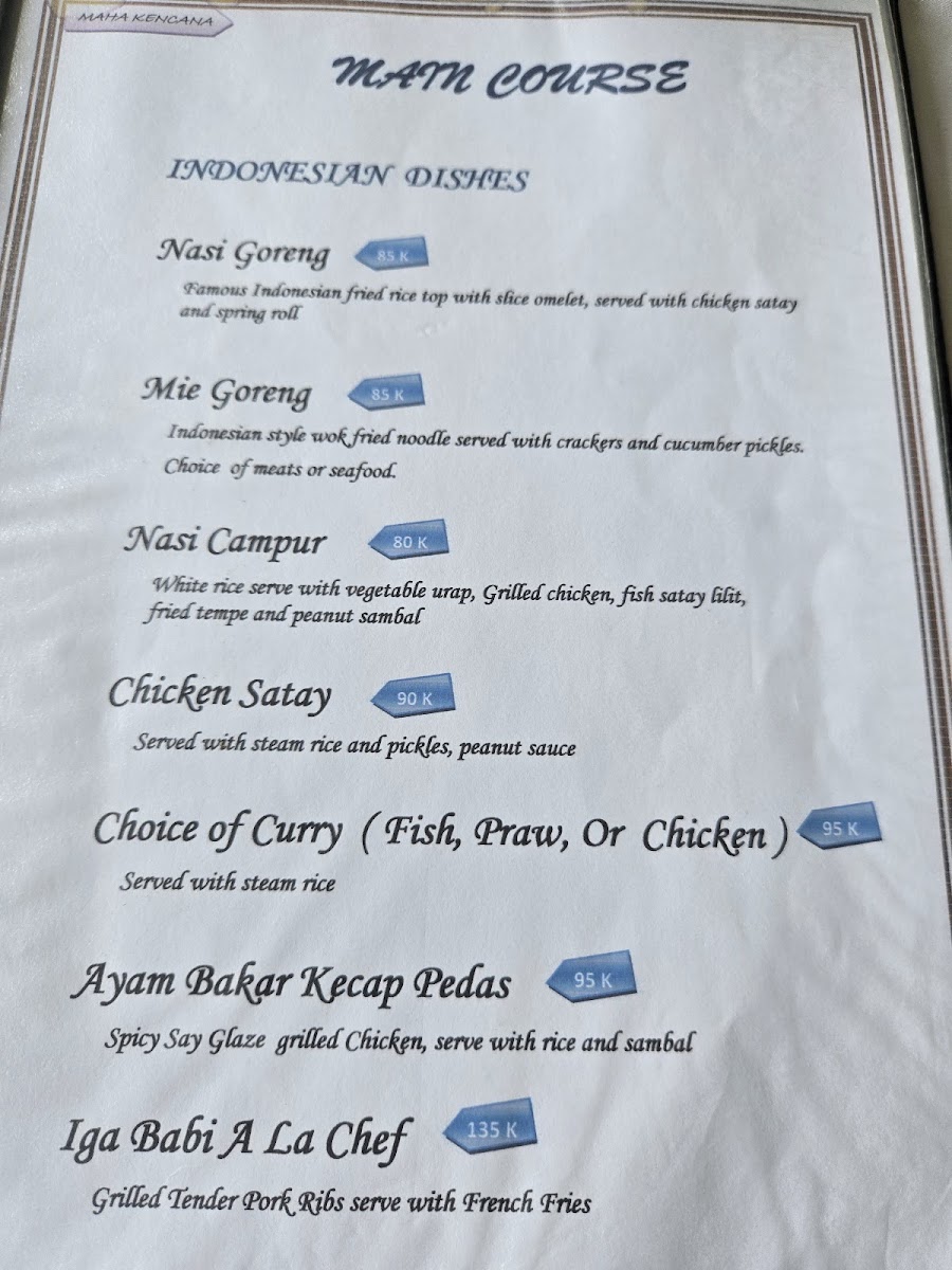 Maha Kencana Photo Menu 7