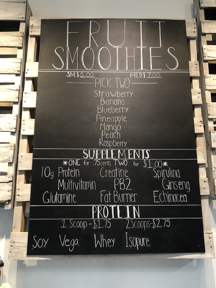 Refresh Cafe & Smoothie Bar Photo Menu 1