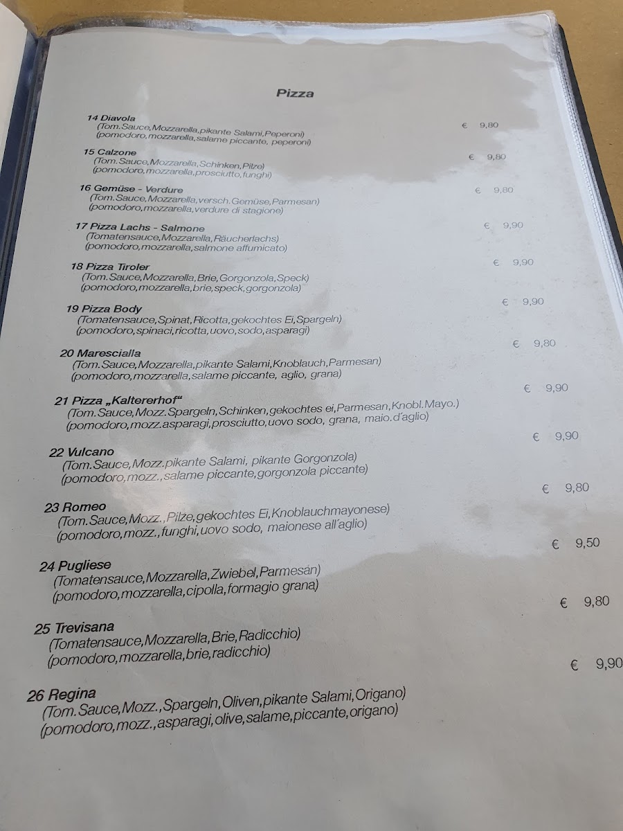 Ristorante Kaltererhof Thaler Josef K.G. Photo Menu 6