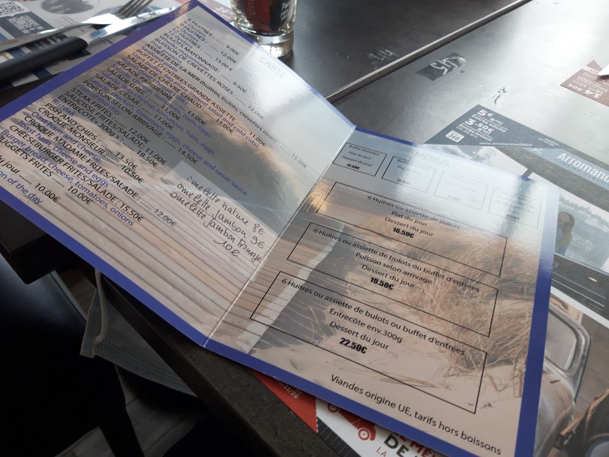 Le Sexton Côté Mer Photo Menu 3