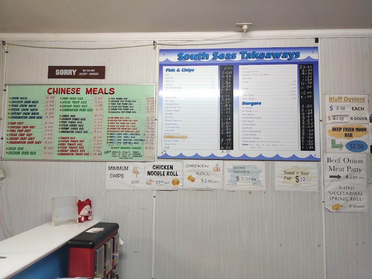 South Seas Takeaways Photo Menu 3