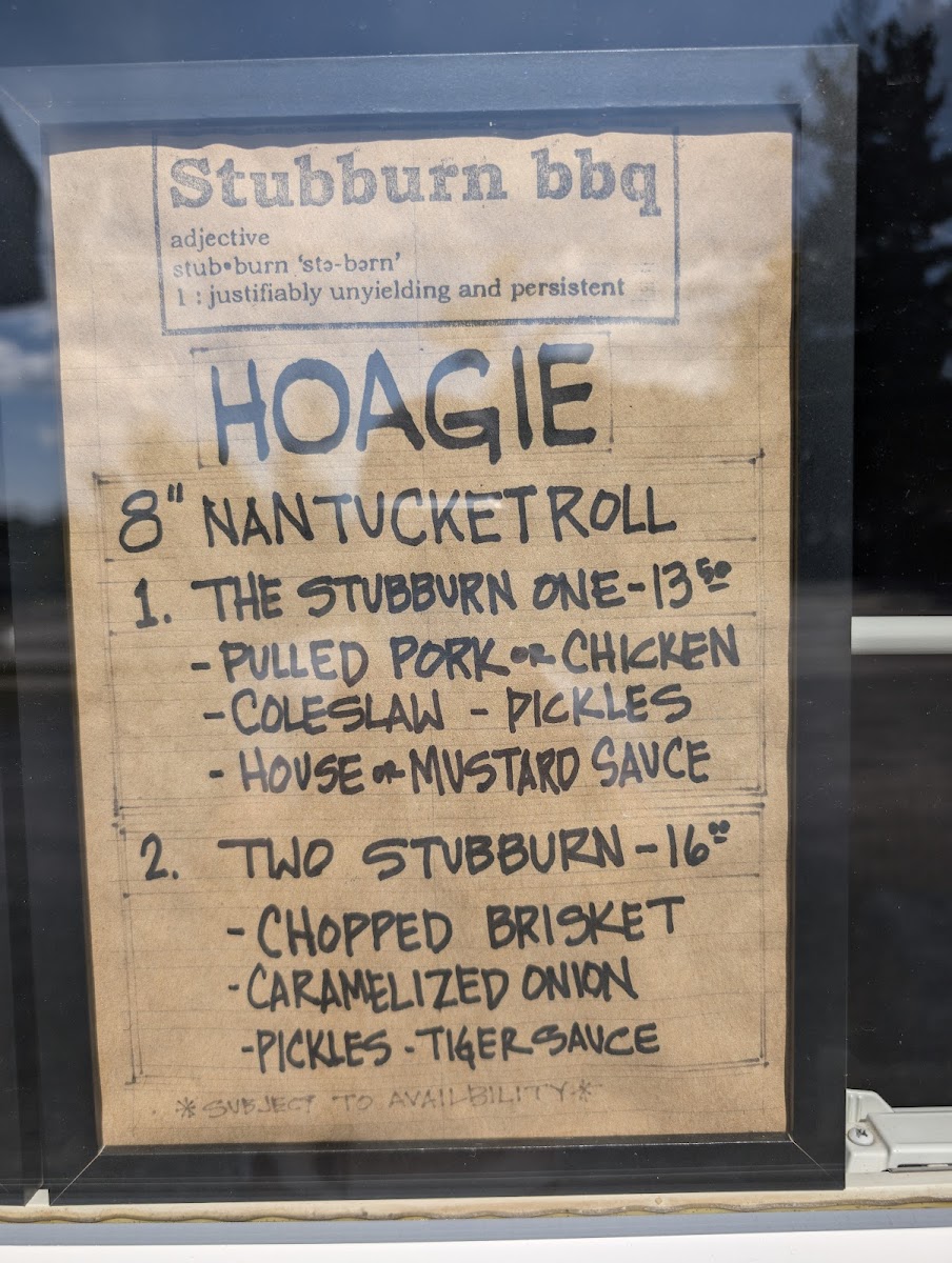 Stubburn bbq Photo Menu 2