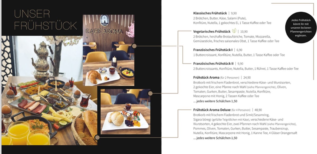 Café Aroma Photo Menu 5
