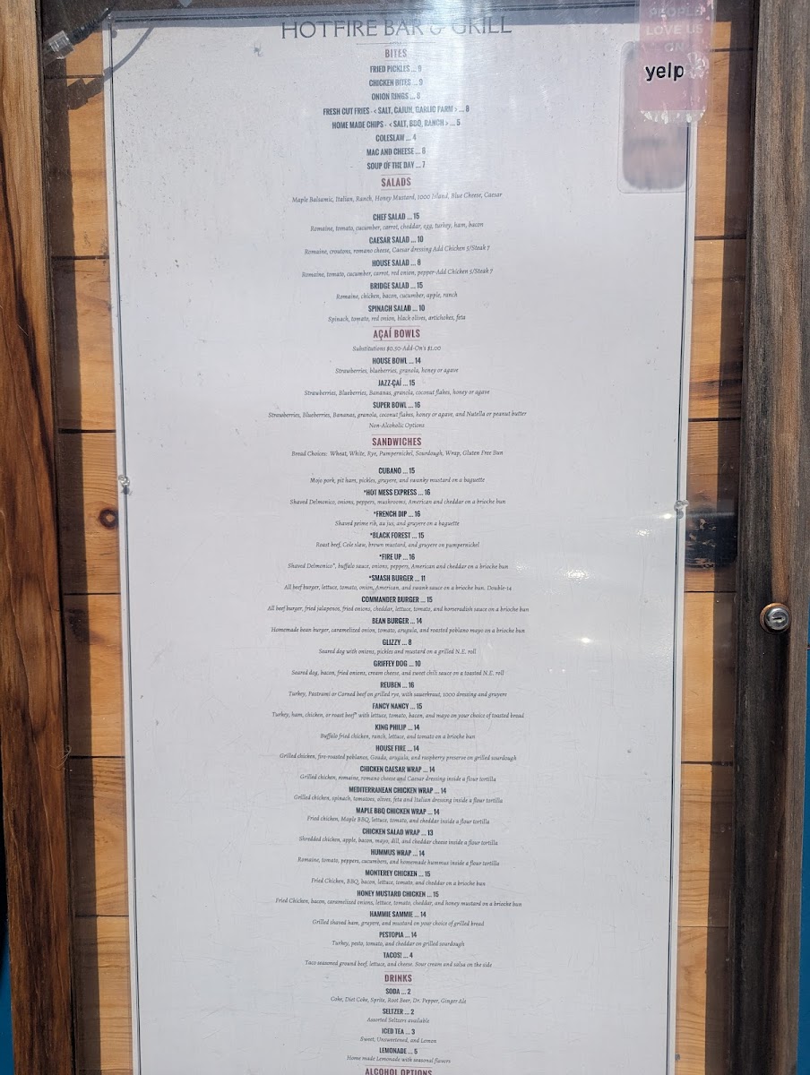 Hotfire Bar and Grill Photo Menu 4