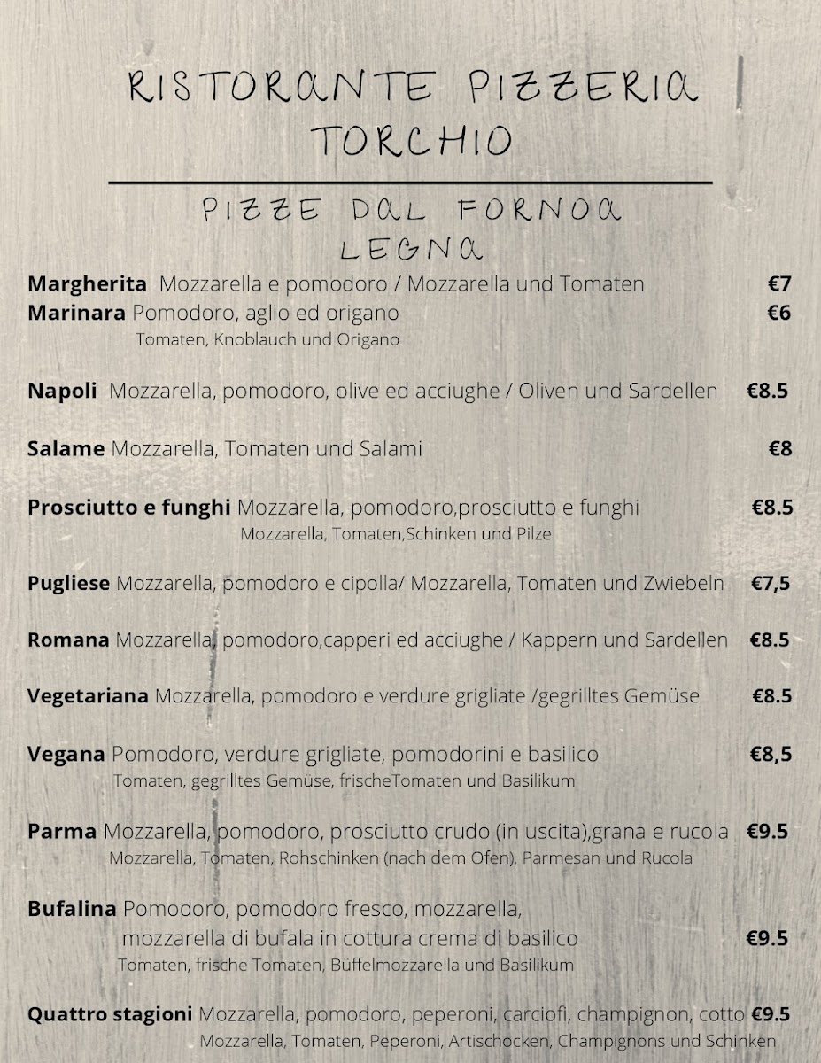 Ristorante Pizzeria Torchio Photo Menu 10