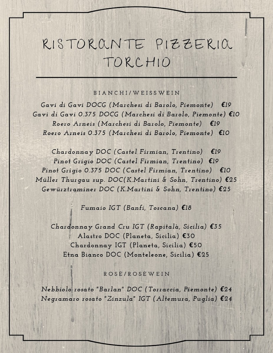 Ristorante Pizzeria Torchio Photo Menu 4