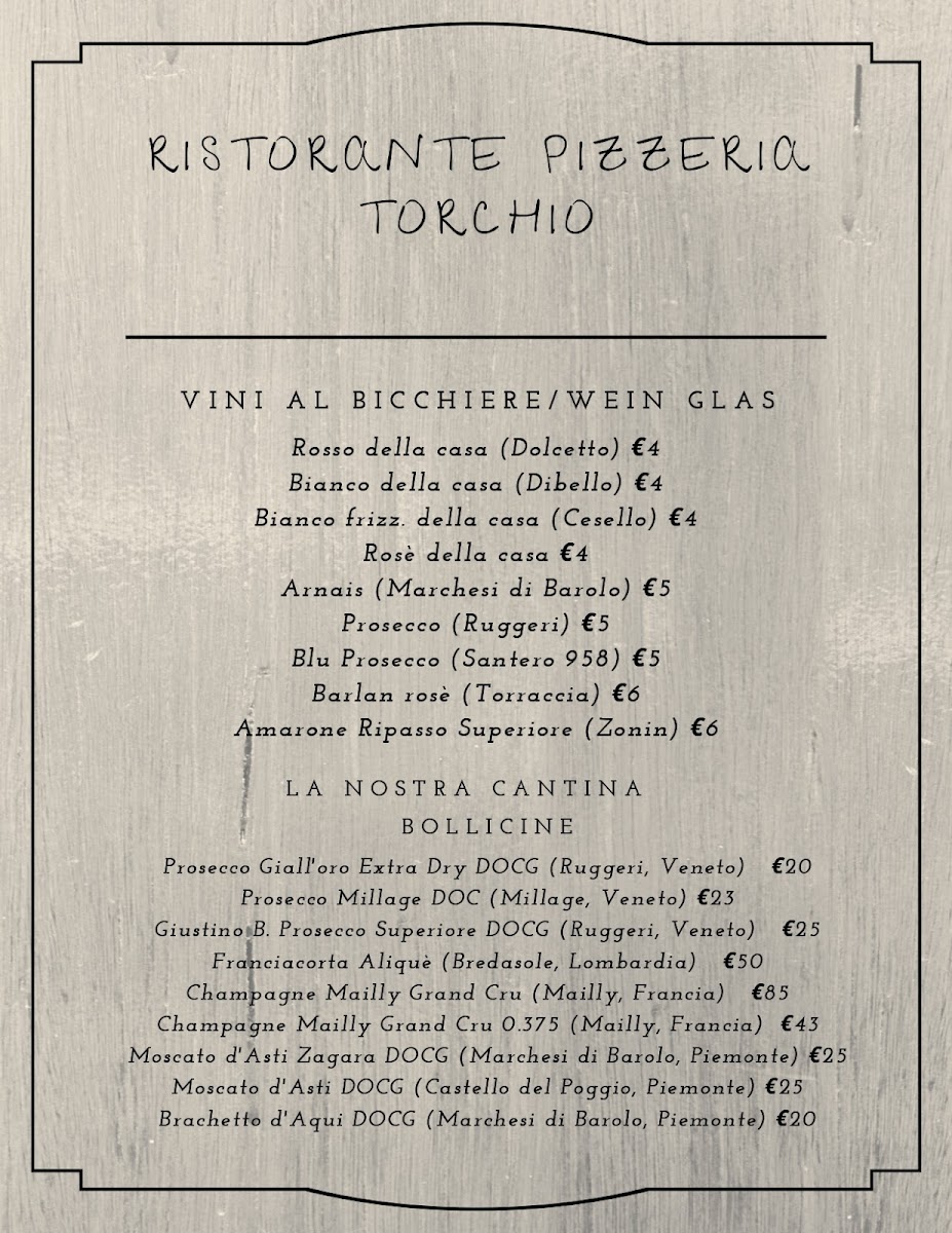 Ristorante Pizzeria Torchio Photo Menu 5