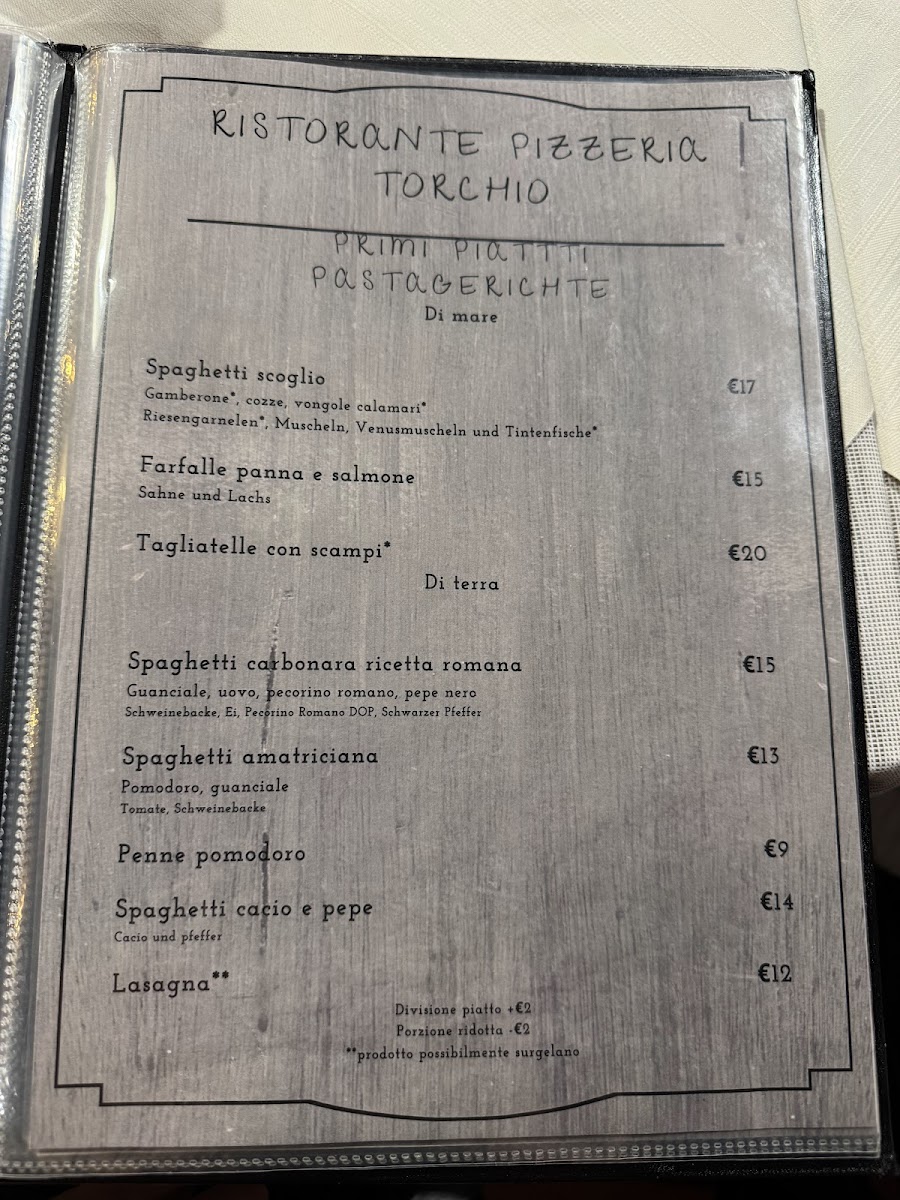 Ristorante Pizzeria Torchio Photo Menu 7