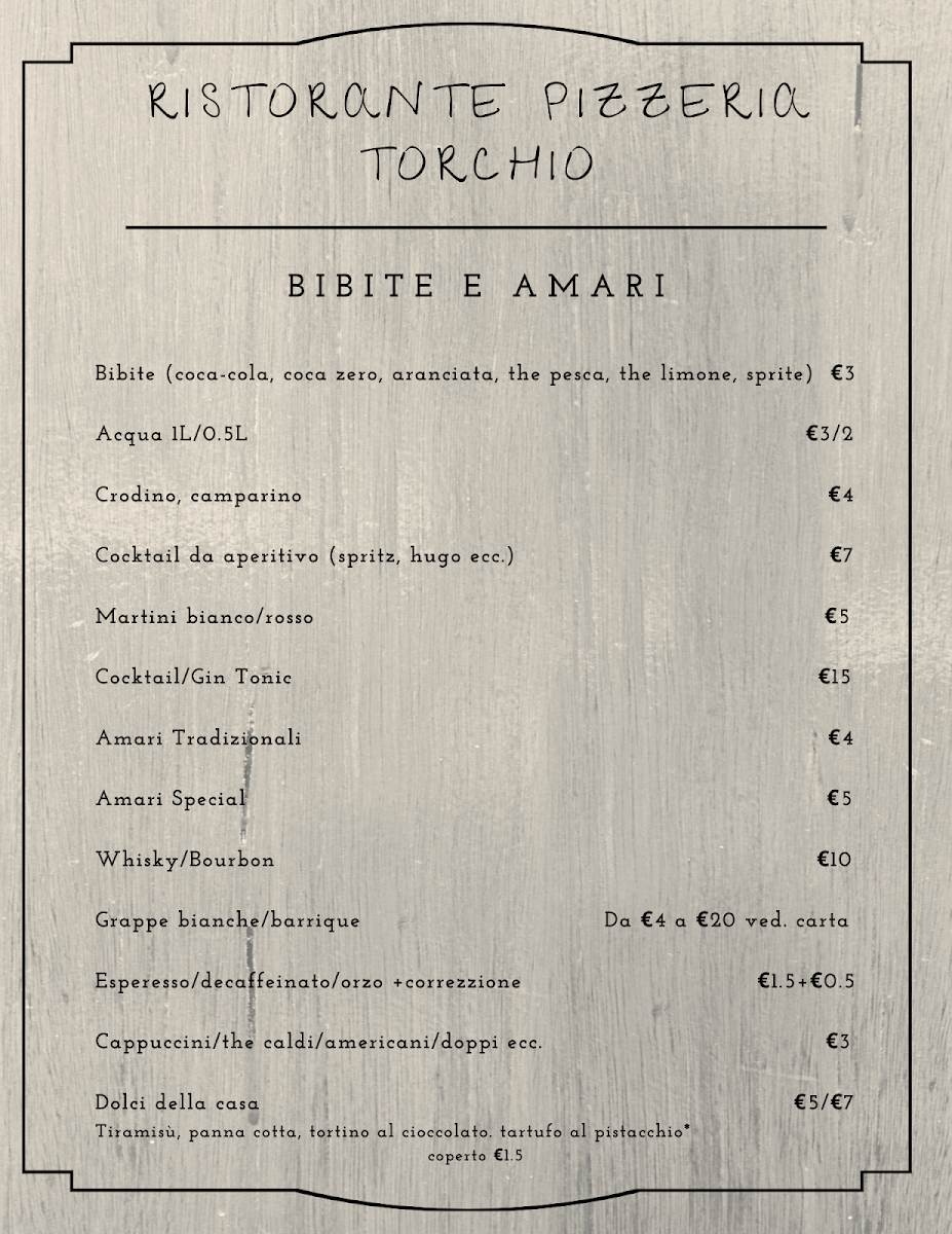 Ristorante Pizzeria Torchio Photo Menu 8