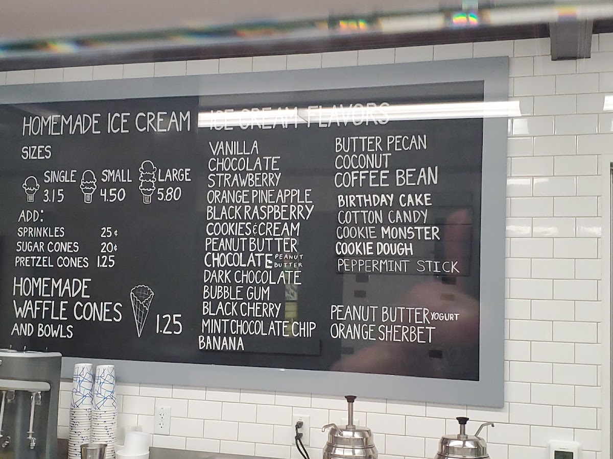 Bill Mack's Ice Cream Photo Menu 2