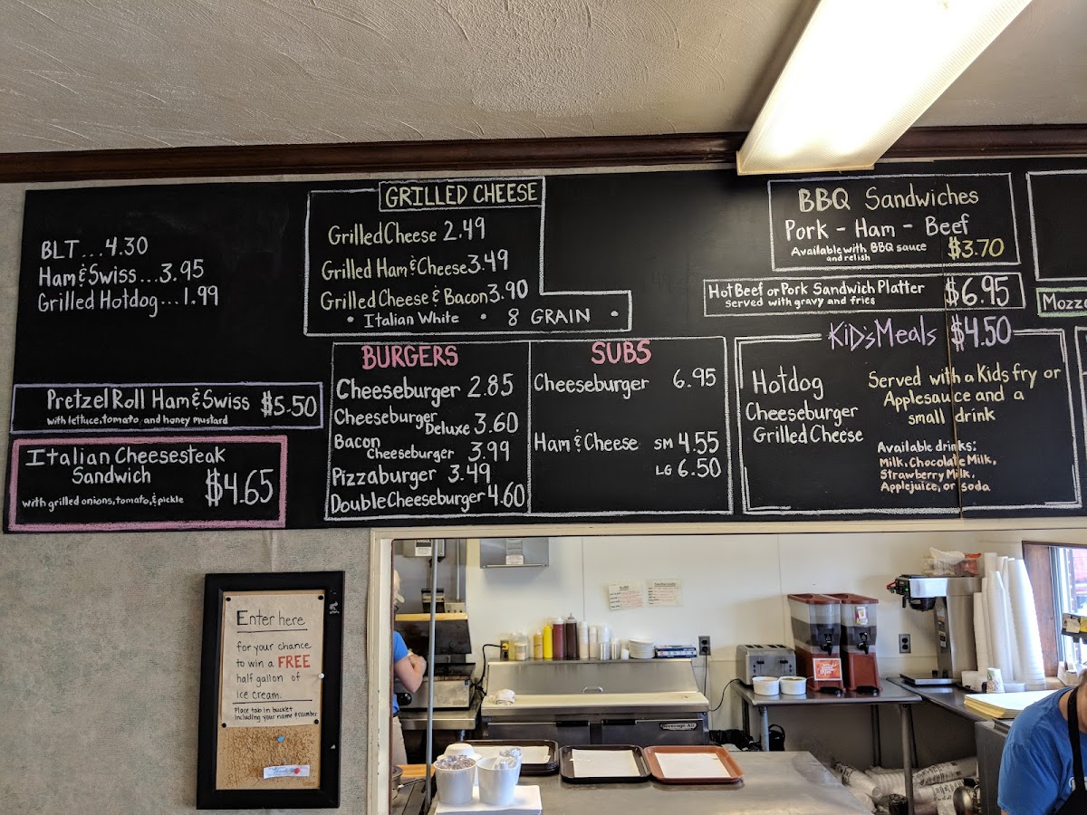 Bill Mack's Ice Cream Photo Menu 8
