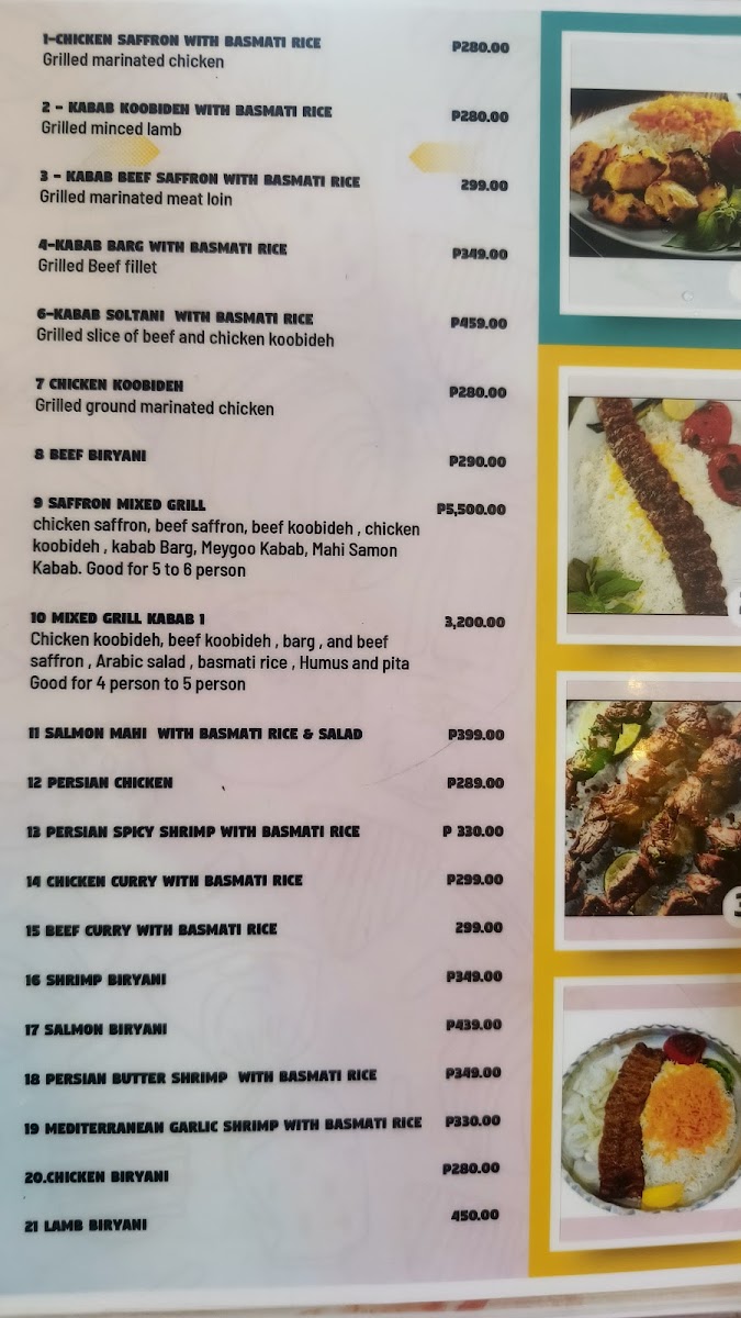 Persia Wrap Photo Menu 1