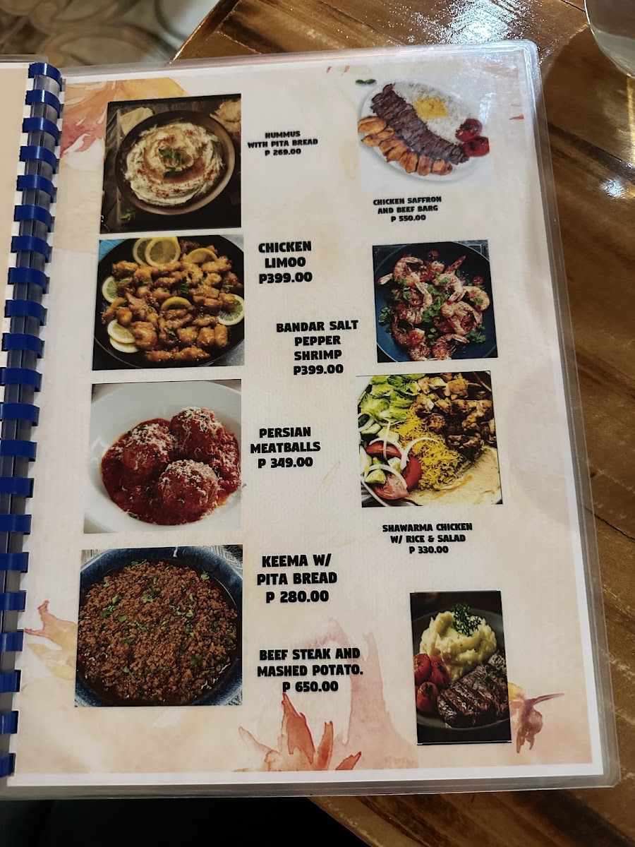 Persia Wrap Photo Menu 3