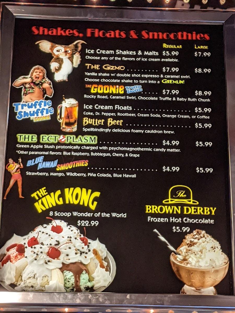 Capitol Theatre Coffee & Ice Cream Parlor Photo Menu 3