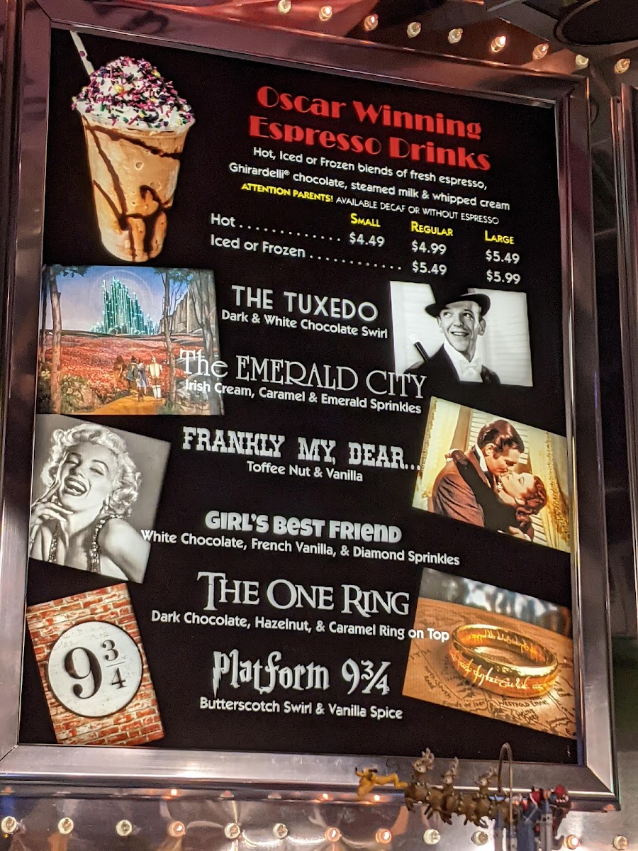 Capitol Theatre Coffee & Ice Cream Parlor Photo Menu 5