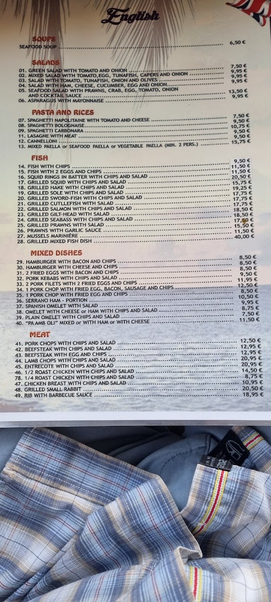 Cafeteria Marisa Photo Menu 2