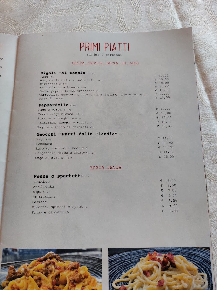 TRATTORIA PIZZERIA LA VOLPE Photo Menu 4