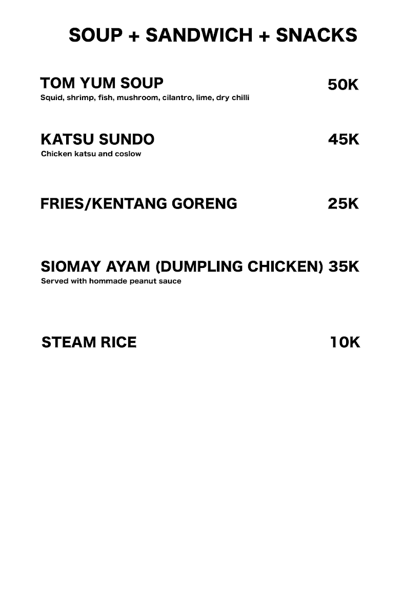 Hulu bali Photo Menu 8