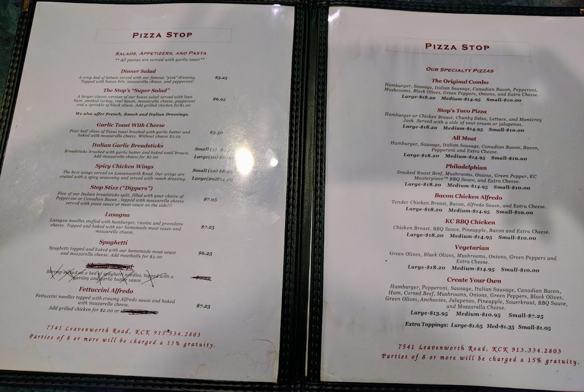 Pizza Stop Photo Menu 10