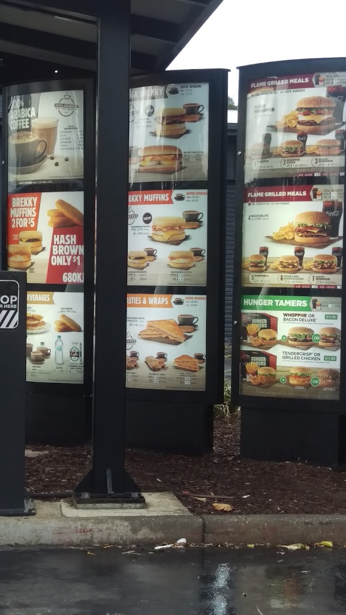 Hungry Jack's Burgers Port Adelaide Photo Menu 7