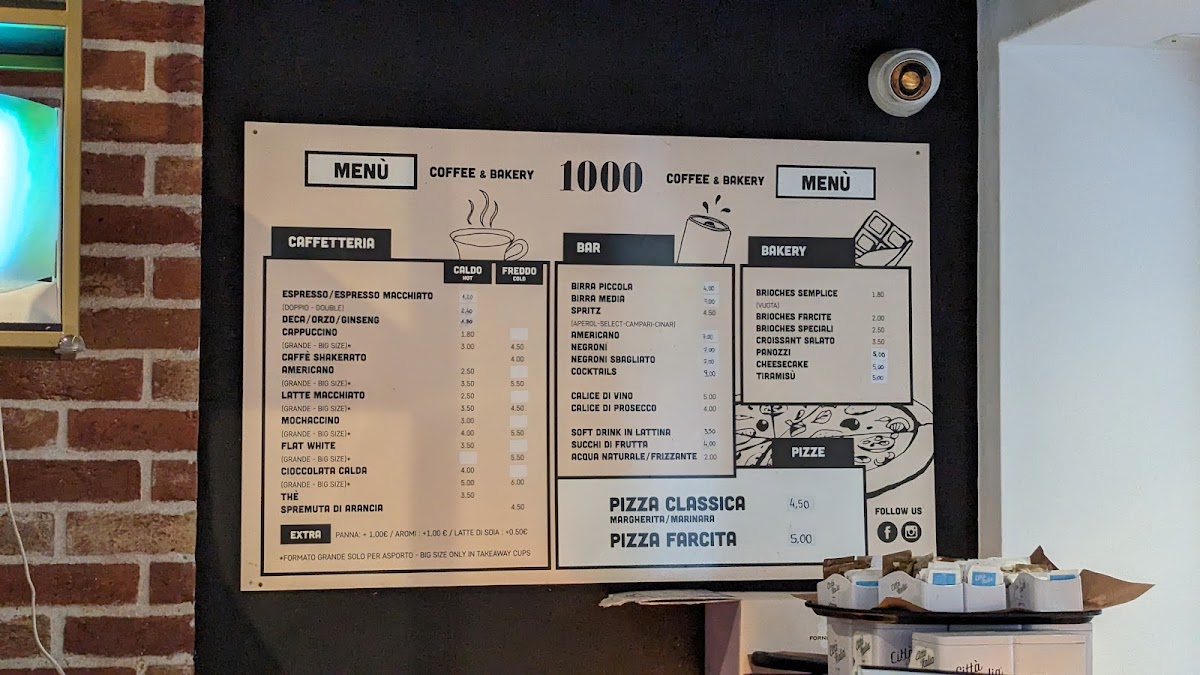 1000 Coffee & Bakery Photo Menu 2