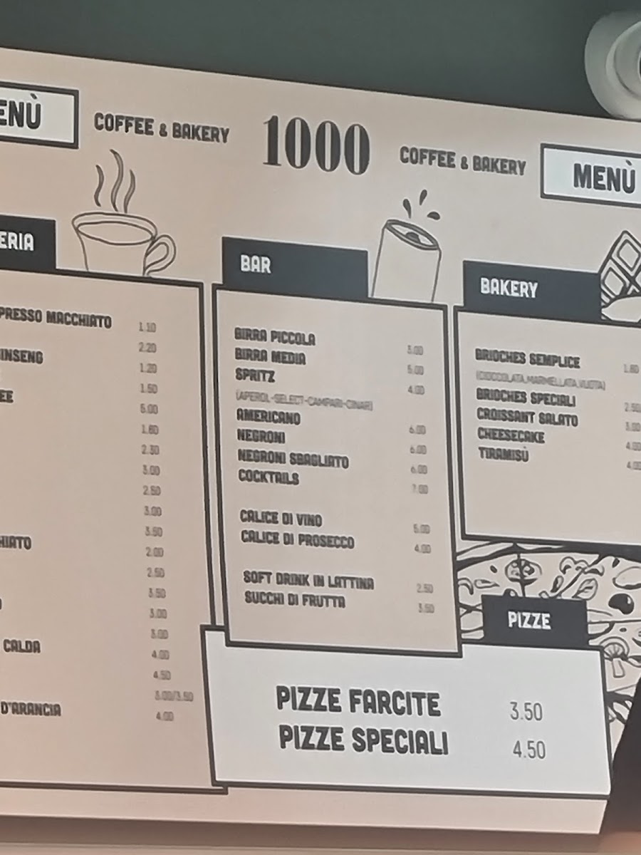 1000 Coffee & Bakery Photo Menu 3