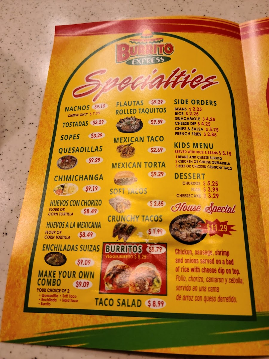 Burrito Express Pooler Photo Menu 4