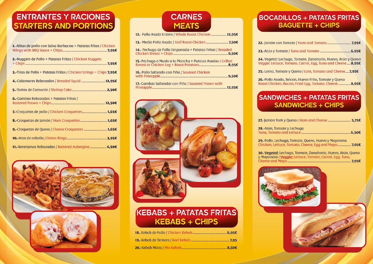The King Chicken Photo Menu 2