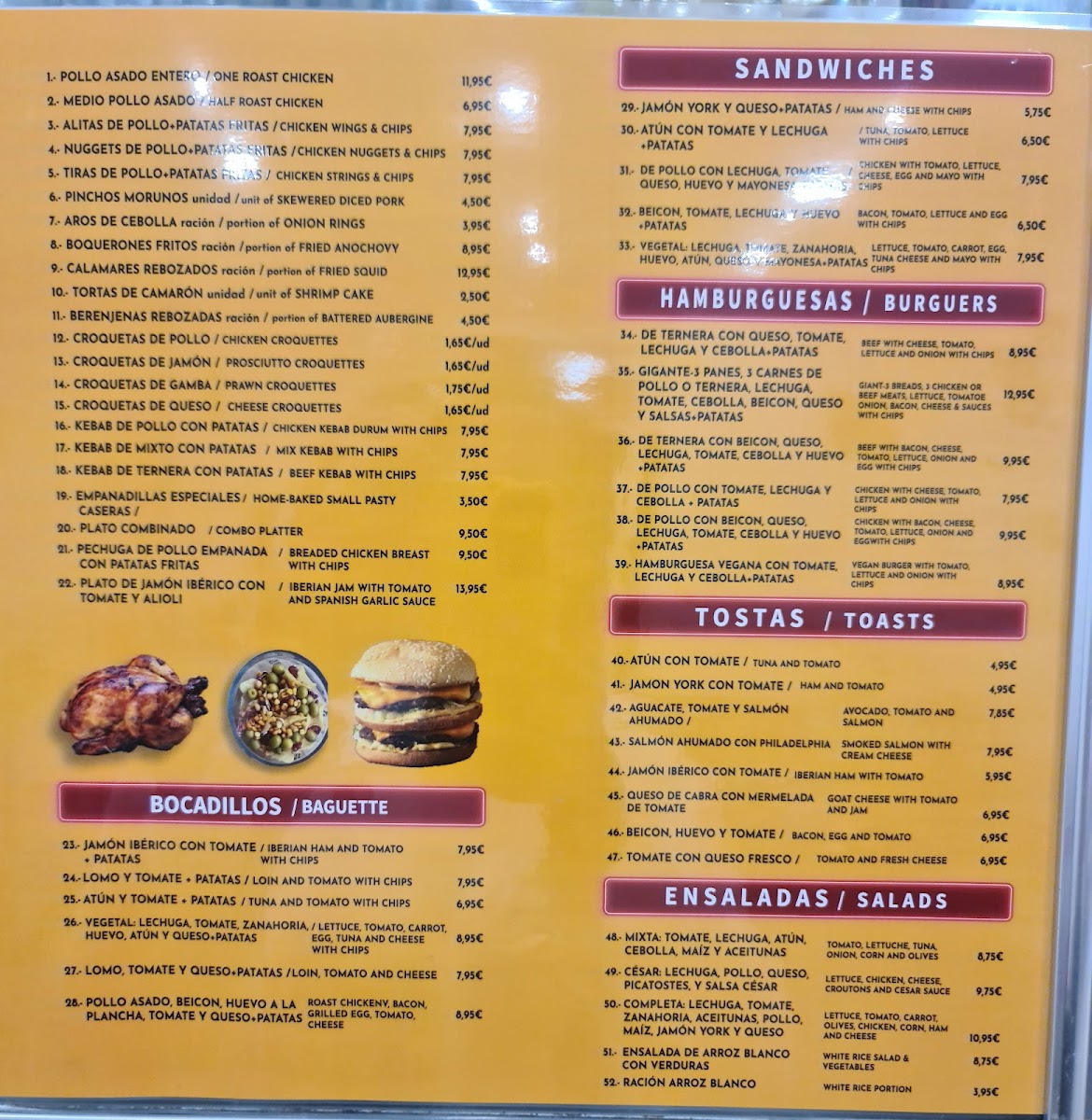 The King Chicken Photo Menu 8