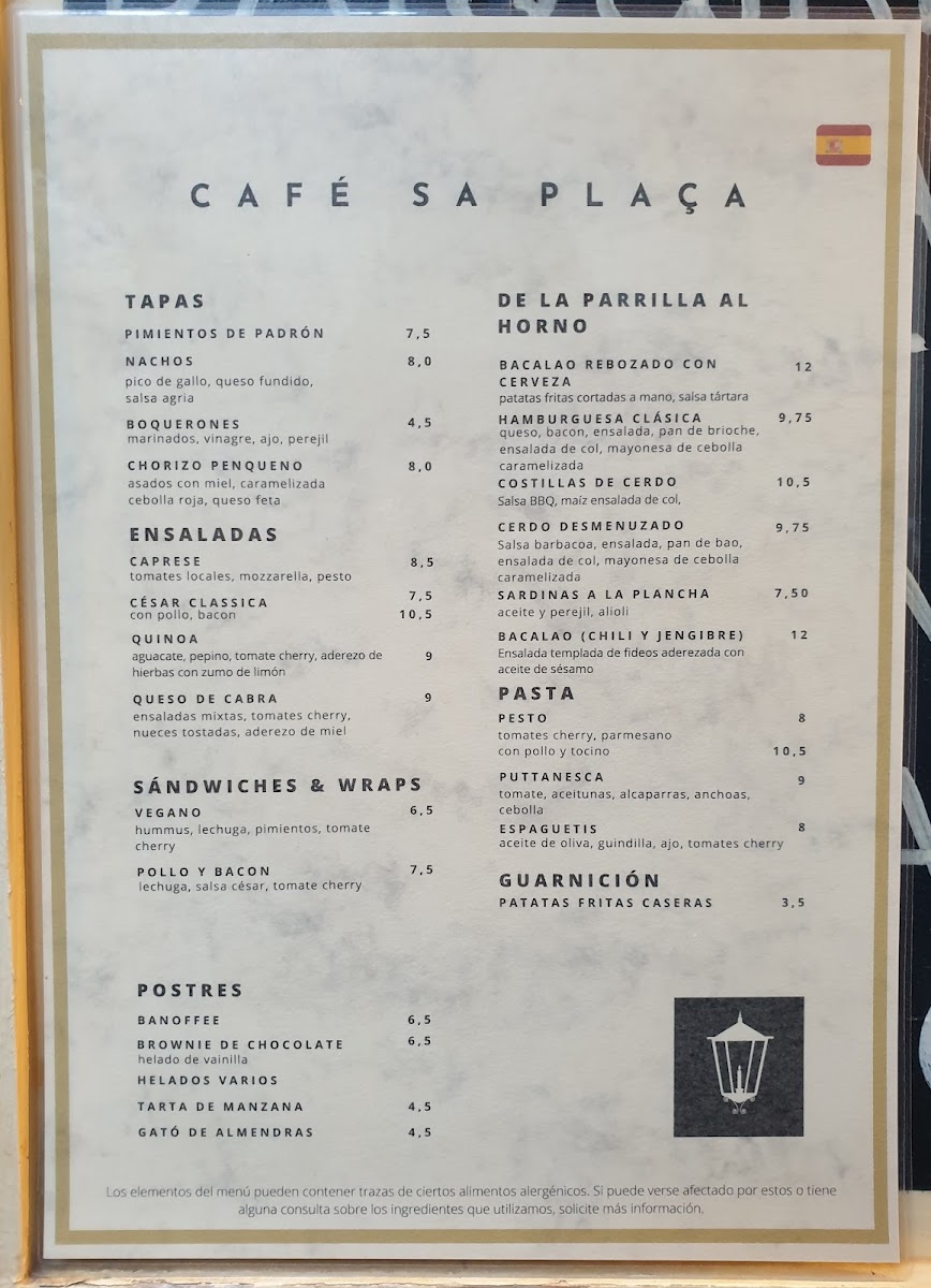 Cafè sa Plaça Photo Menu 1