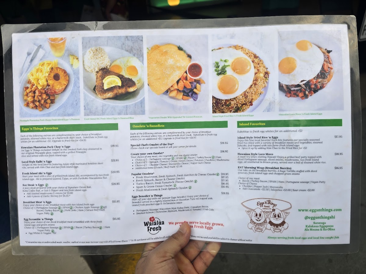 Eggs 'n Things - Waikiki Beach Eggspress Photo Menu 4